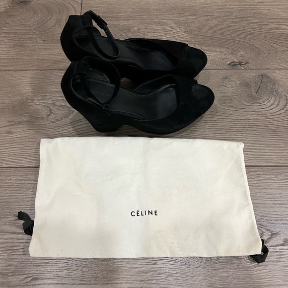 Celine black block platform heels Sz.38 - Picture 2 of 11